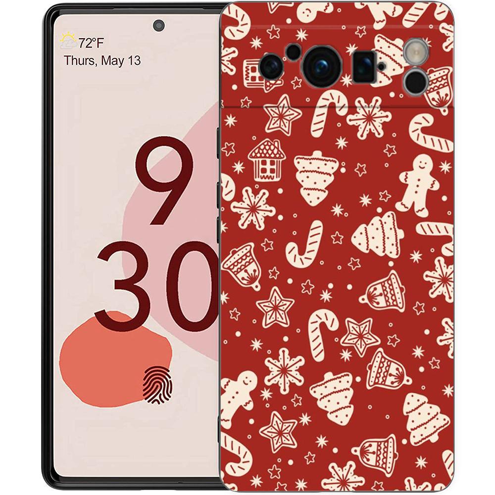 Чехол для телефона Google Pixel 10 Pro Pixel 9 Pro XL TPU Чехол Pixel 8 Pro 9A 8A 7A 7 6A 6 Pro Мягкая Крышка Мультяшный Рождественский