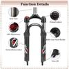 BUCKLOS Folding Bike Fork Oil Suspension 20 Inch Bicycle Fork 9*100mm Quick Release MTB BMX Forks 20in Bicycle Front Forks