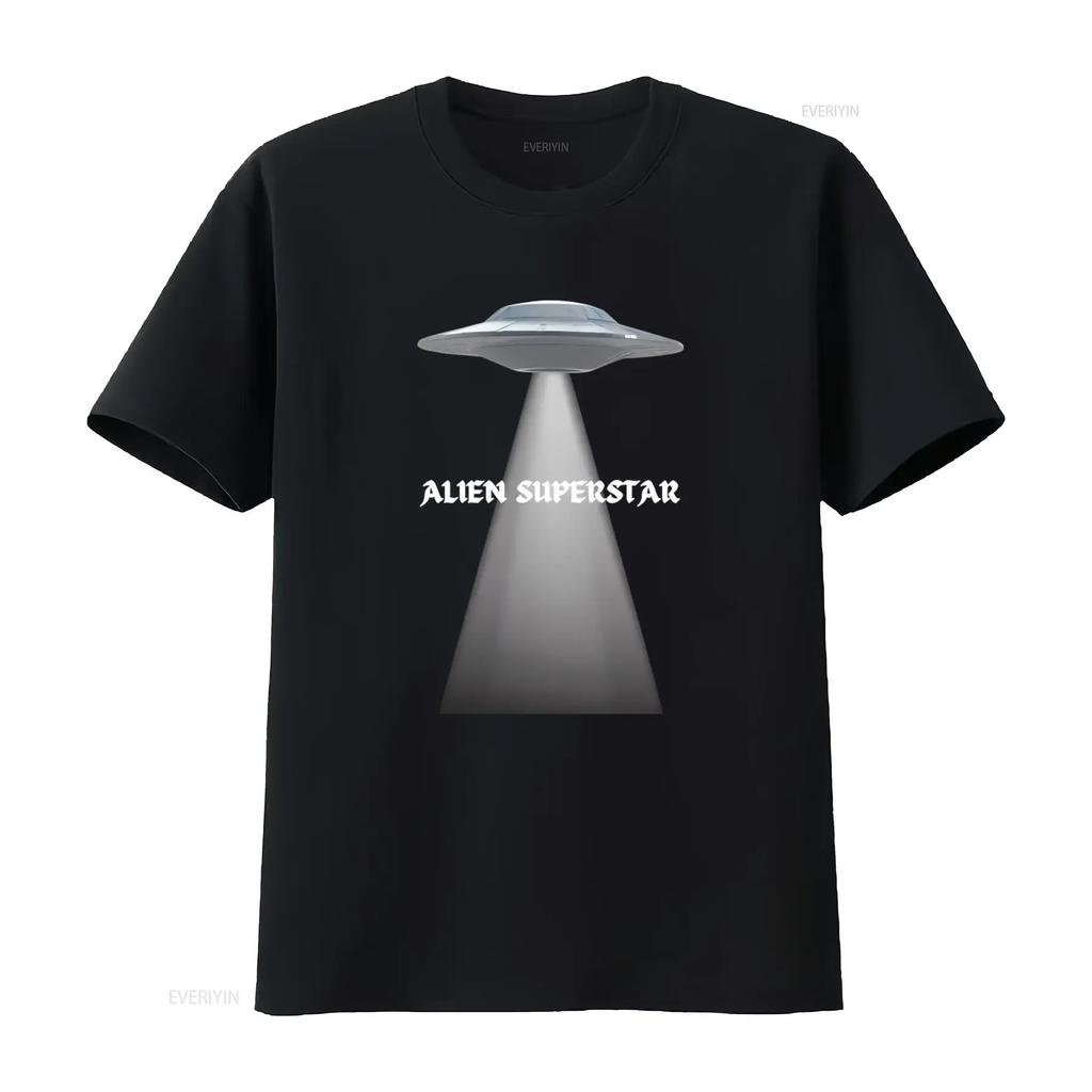Футболка Alien Superstar 2023 Beyonce Renaissance Tour Мерч НЛО винтажная Стиранная Слегка Универсальная с принтом Стильная мужская