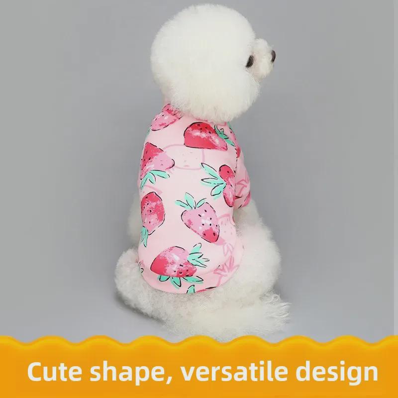 Новая милая мультяшная одежда с флисовой подкладкой для маленьких собак и кошек