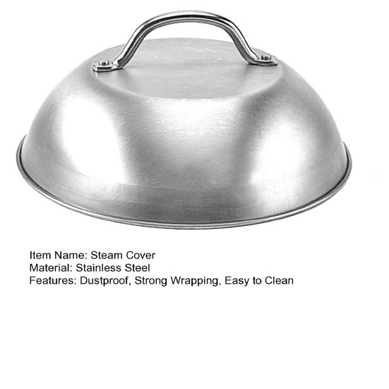 Прочная оберточная купольная крышка, гладкая поверхность, прочная крышка для паровой посуды из нержавеющей стали в западном стиле