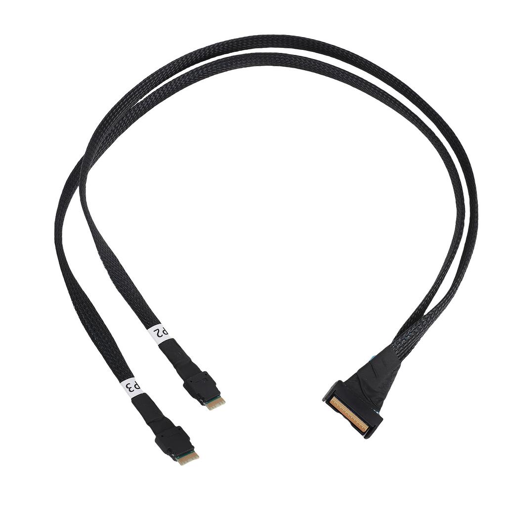 Двойной прямой кабель SFF TA 1016 74pin на 2xSFF 8654 38pin Высокоскоростной гибкий кабель Cooledge IO PCIe Gen5