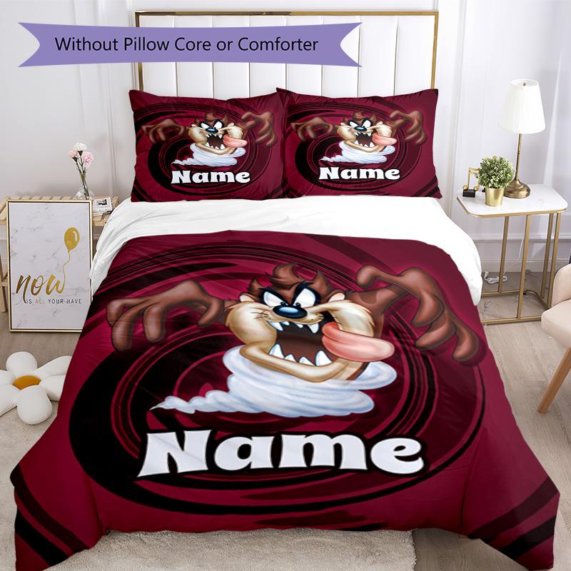 Warner (16) Customize your name Bedding Set Breathable Duvet Cover with Pillowcases Home Decoration Birthday Gift