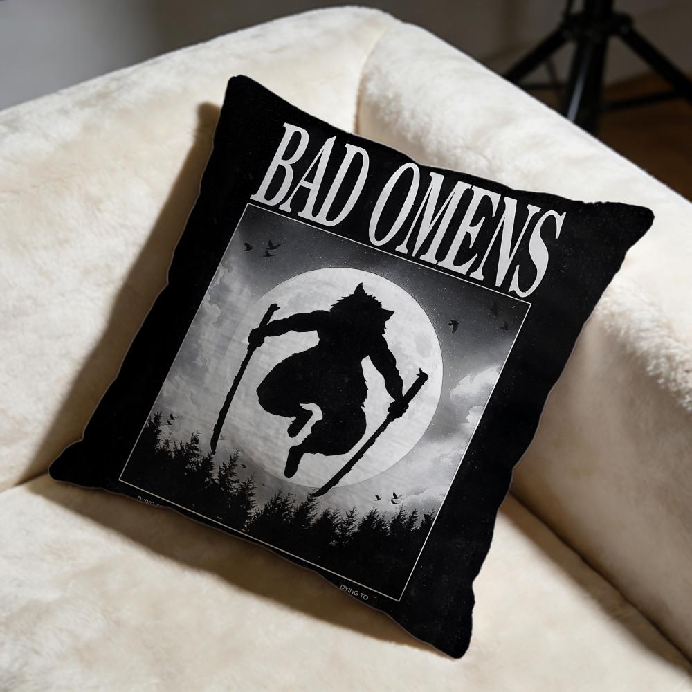 Hot BBad Omensing Cushion Cover Soft Decorative Pillow Case Suitable for Bedroom Sofa Car Travel Use