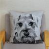 Наволочка для домашней спальни с милым принтом шнауцера, декор для подушки