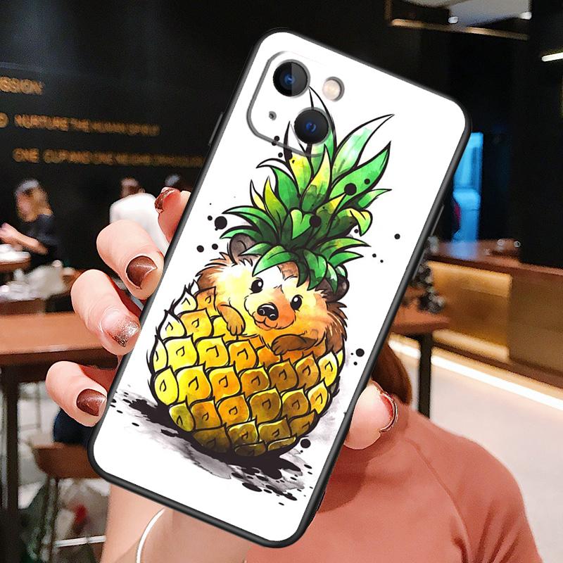 Чехол для телефона с изображением животного Ежа для iPhone 16 Pro Max 15 14 13 11 12 Pro Max Plus 12 13 Mini XR 16e Funda Cover