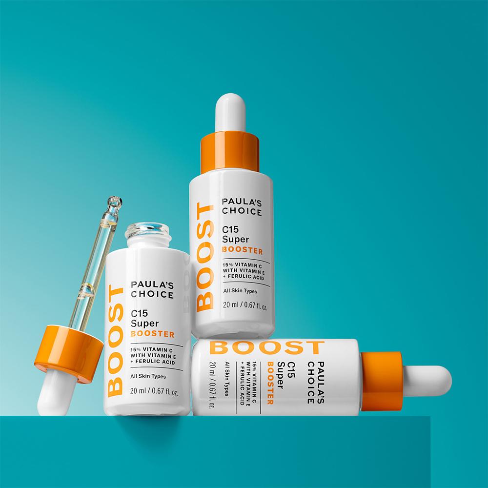 Paula's Choice C15 Super Booster 20 мл - Осветляющий с витамином С, корейский