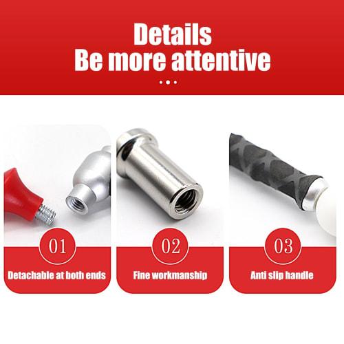 Dent Repair Hammer, Body Hammer | 11-Piece Car Body Repair Hammer, Dent Removal Hammer, Car Dent Repair Tool with Long Handle for Leather and Furnitur