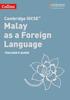The Cambridge IGCSE??? Malay As a Foreign Language Teacher???s Guide Book