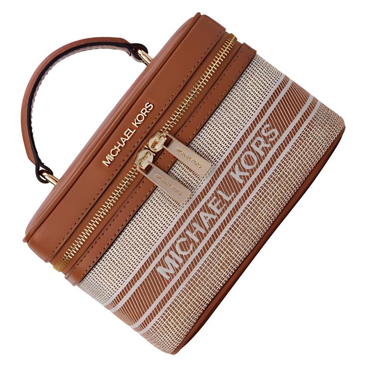 Michael Kors Mk Jet Set Item Fashion Tote Bag Women handbags Cream Acorn-Brown 35T2GTTC6I-197