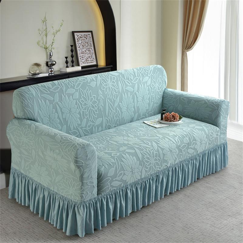 Эластичный чехол для дивана, нескользящая юбка, чехол для дивана, пылезащитный, противообрастающий, подходит для спальни, офиса, гостиной, домашнего декора