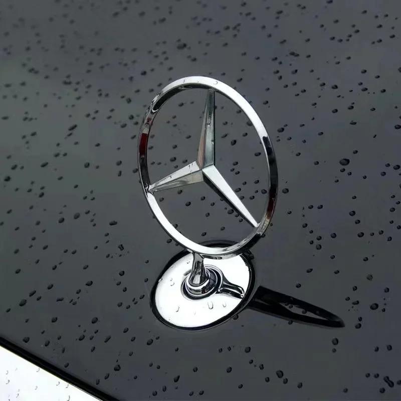 ZPU1 Car Bonnet Emblem Engine Front Hood Logo Marking Accessories For Mercedes Benz AMG W177 W176 X166 X167 C257 C218 X253 C118 C117