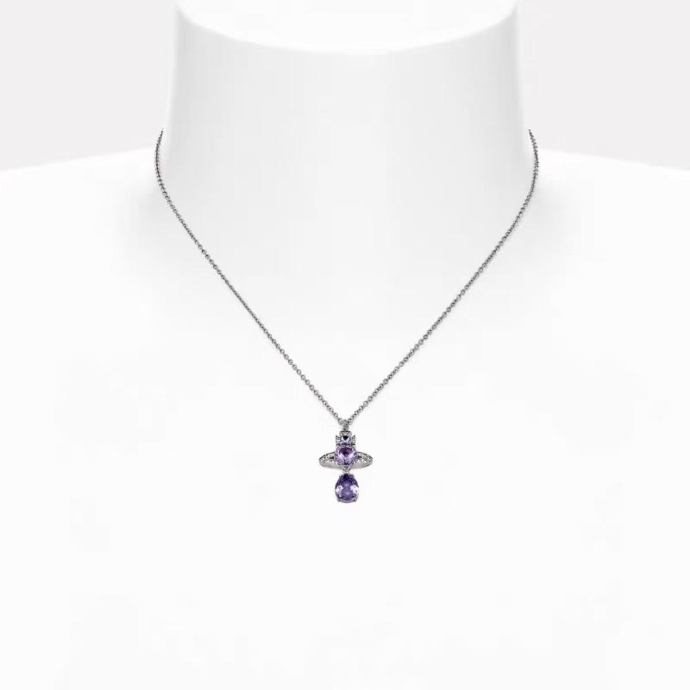 Ожерелье «Капля воды», «Слеза русалки», «Планета», женское, кулон «Сатурн», цепочка для ключицы, модная бижутерия, подарок