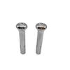 2pcs IN6728Z Car Knobs Silver Car Door Lock Knobs  Fit for GM Chevy 1971-1988 & Trucks