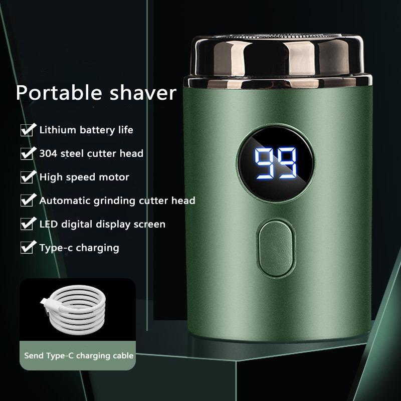 Портативная электрическая дорожная бритва Портативная бритва для мужчин Влажная и сухая Заряжаемая от USB бритва Зарядка Type-C Бритвенная машинка для мужчин
