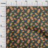 oneOone Cotton Flex Brown Fabric Christmas Dress Material Fabric Print Fabric By The Yard 40 Inch