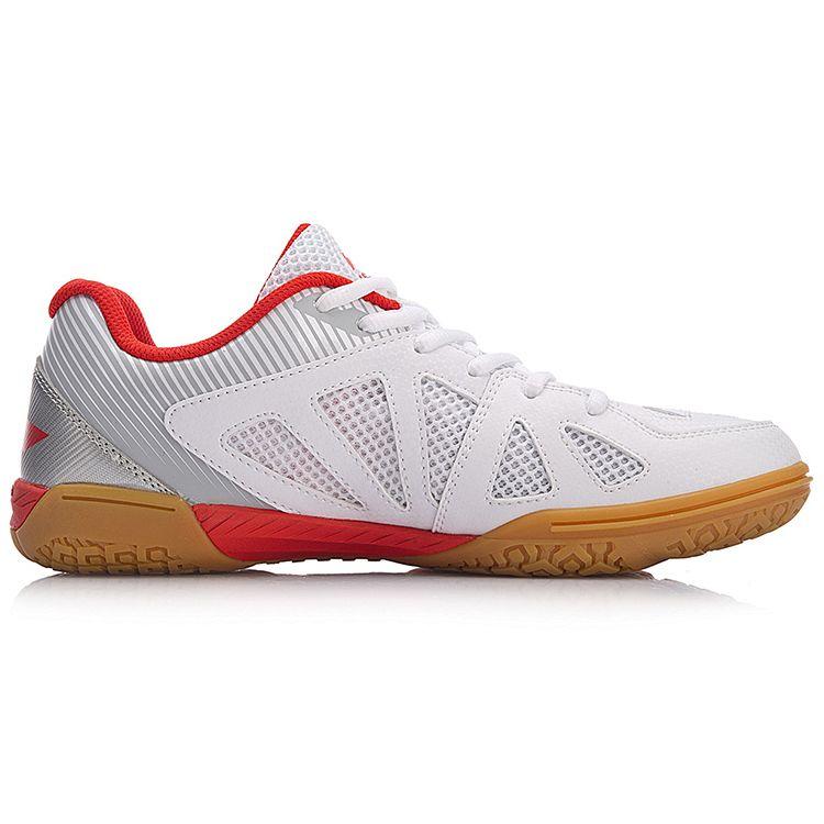Кроссовки для настольного тенниса Li Ning Energy с амортизацией, поддержкой баланса, низкие, женские, белые, красные APTM004-1