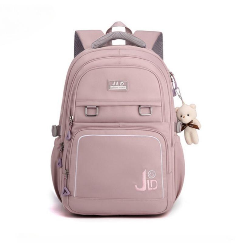 Двухслойные школьные ранцы большой вместимости для младших школьников, нейлоновые водонепроницаемые многофункциональные рюкзаки, свежая милая сумка для девочек средней школы