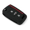Силиконовый чехол для автомобильного ключа с полным покрытием Fob для VW Volkswagen Golf 7 MK7 Tiguan MK2 для SEAT Ateca Leon FR 2 Ibiza для Skoda Octavia