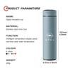 AAAYS1 For Opel 304 Stainless Steel Thermos Cup Smart Display Vacuum Water Cup Corsa Astra H G J Insignia Vectra Zafira Meriva