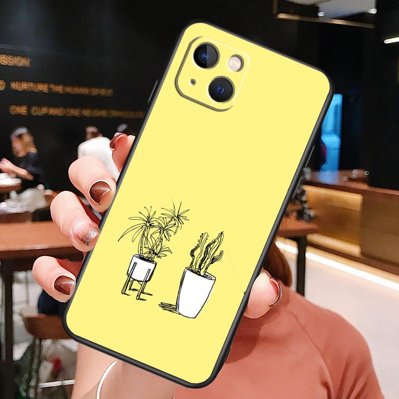 Чехол для телефона 'Растение Кактус' для iPhone 16 Pro Max 15 13 12 11 14 Pro Max Plus 12 13 Mini XR 16e Funda Cover