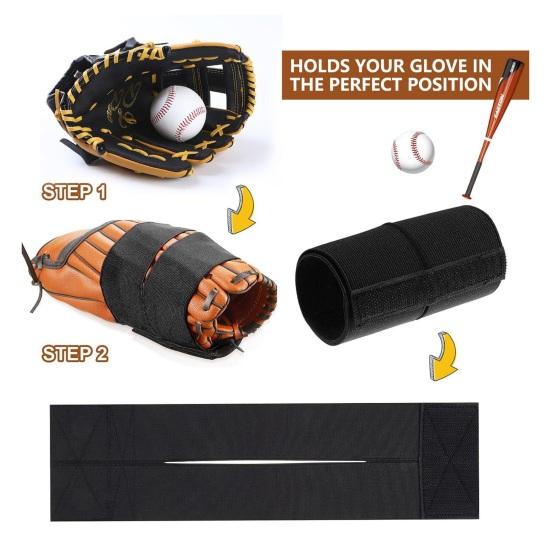 Baseball Softball Glove Strap Thicken High Elastic Baseball Glove Wrap Band for Quick Pocket Formation Glove Treatment for Steam