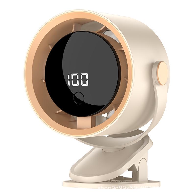 USB Rechargeable Clip Fan: Silent, Portable, Powerful Wind for Home, Office, or Dorm