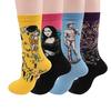 New Arrival Fashion Socks Crew Cotton Socks Famous Oil Painting Art Socks Women Men Unisex Socks