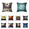 Horror Halloween Theme Pumpkin Print Pattern Cushion Cover Home Living Room Sofa Decoration Square Pillow Pillow Cover