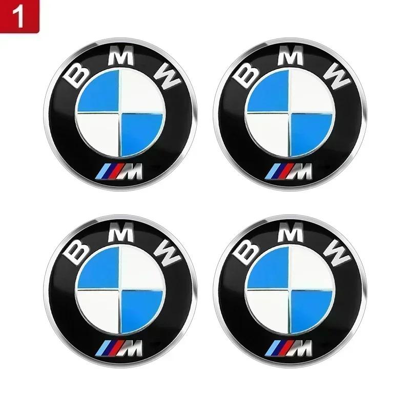 For BMW 1 W E82 4PCS 56MM 60MM 65MM Car Wheel Hub Center Caps Sticker Rim Cover Badge Emblem for BMW E39 E87 E60 E46 E53 E90 F10 F20 F25 F30 X5
