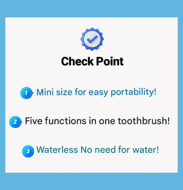HR Medical Одноразовая зубная щетка Quick Clean 5-в-1, 10 шт. (Мята / Яблочная мята / Клубника) (10 вариантов)