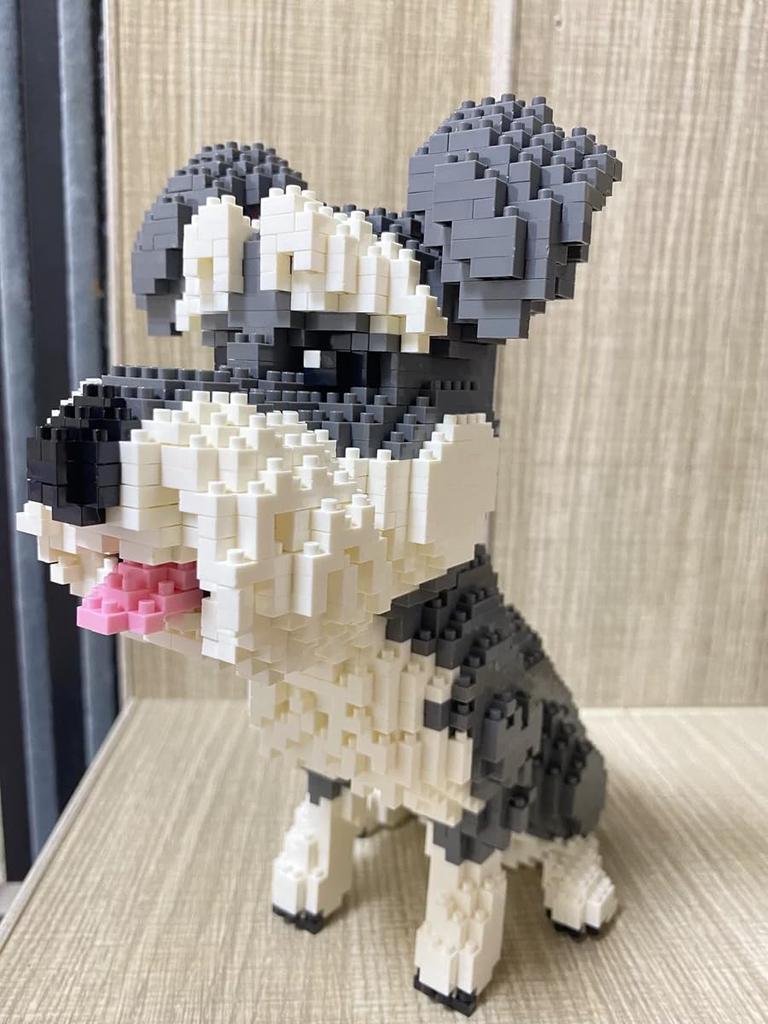 BALODY Dog Building Blocks, Mini Animal Building Blocks for Kids, DIY Gift, Assembly Gift (Schnauzer)