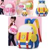 Kids Girl School Bag With Cute Anime Pattern And Ergonomic Shoulder Straps For Preschool