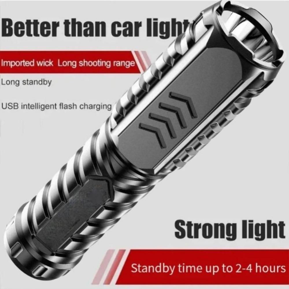 4000LM Portable Powerful LED Flashlight USB Rechargeable Torch Light Flashlight Tactical Lantern Long Shot Hand Lamp For Camping
