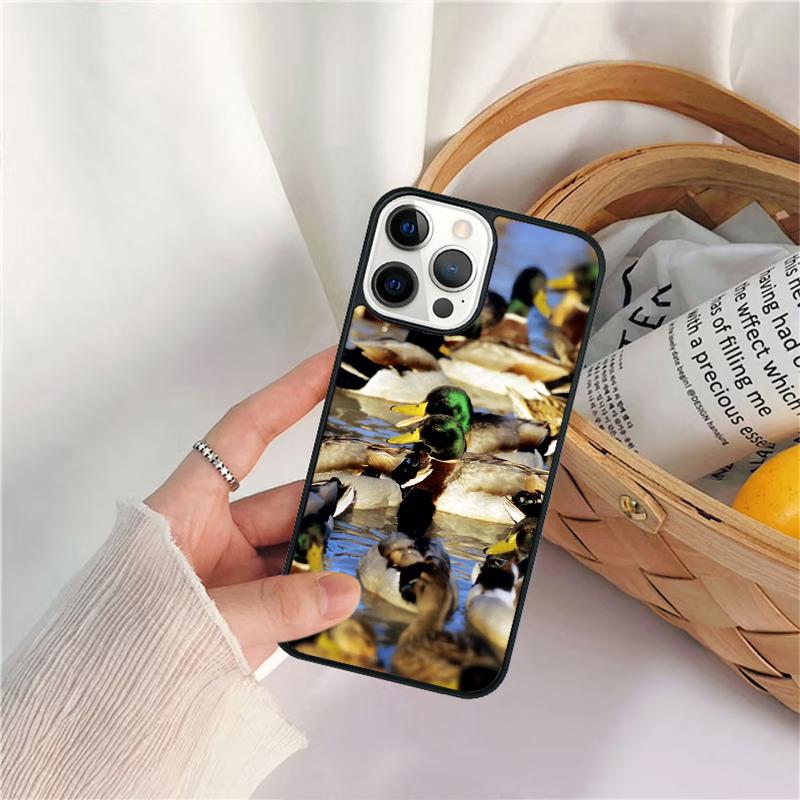 Bird Duck Hunting Sunset Phone Case For iPhone 17 Air 16 15 14 11 12 13 Pro MAX Plus coque Cover Shell