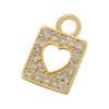 ZHUKOU Heart charms start moon Pendant jewelry materials accessories for women handmade earrings supplies VD1221