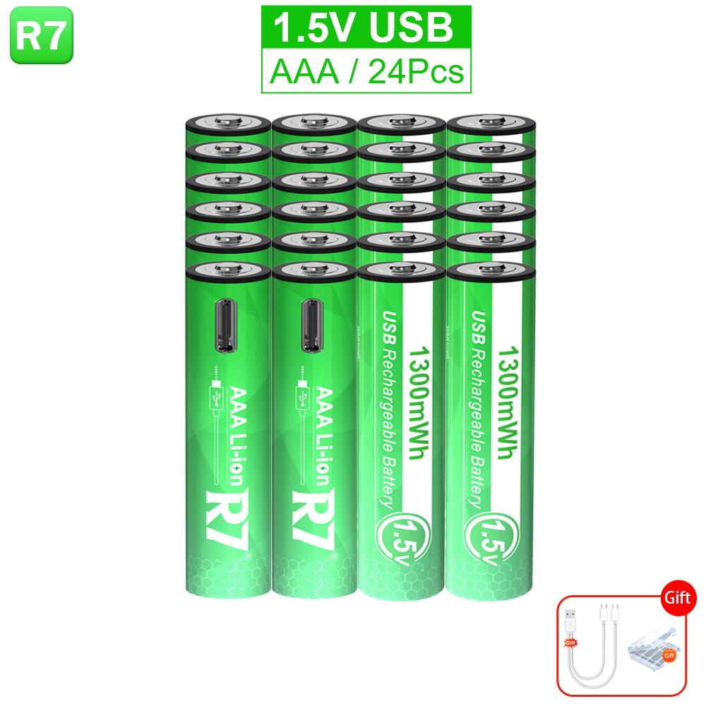 1,5 В AAA литий-ионная аккумуляторная батарея AAA 3A USB зарядка литиевых батарей с USB-кабелем для пульта дистанционного управления мышками-игрушками