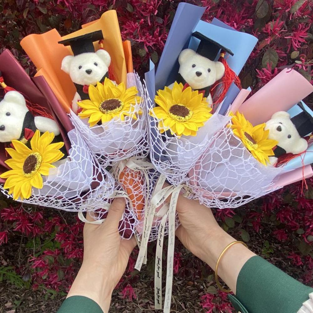 Plush Toy Animal Bouquet Bouquet Decoration Cartoon Lovely Bear New Bear Bouquet