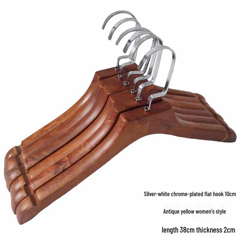 Роскошная вешалка для костюма из массива дерева - Органайзер для брюк и одежды, не оставляющий следов, для мужчин и женщин