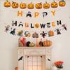 Hanging Happy Halloween Paper Banner Paper Pumpkin Letter Flag  Haunted House