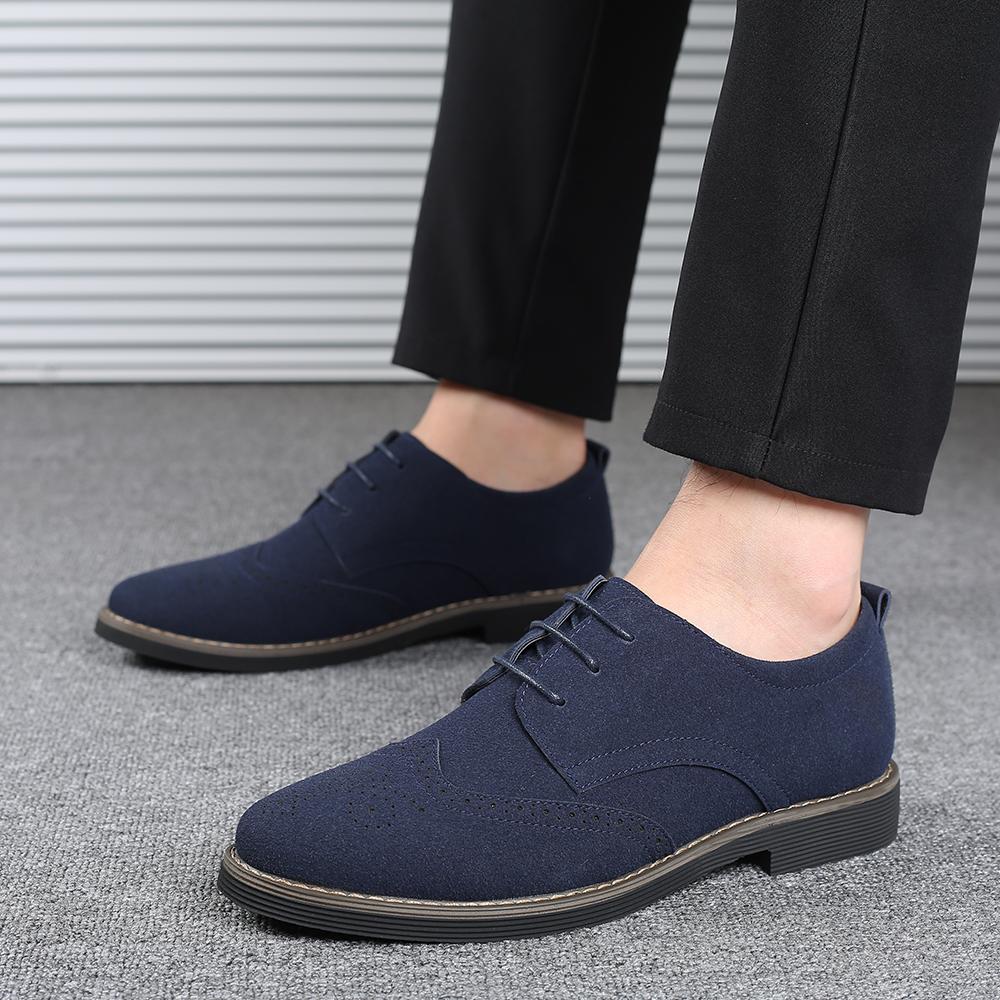 Classic Men's Flats Luxury Brand Leather Oxford Sneaker Lace-up Business Office Casual Footwear Autumn Winter Men Walking Shoes
