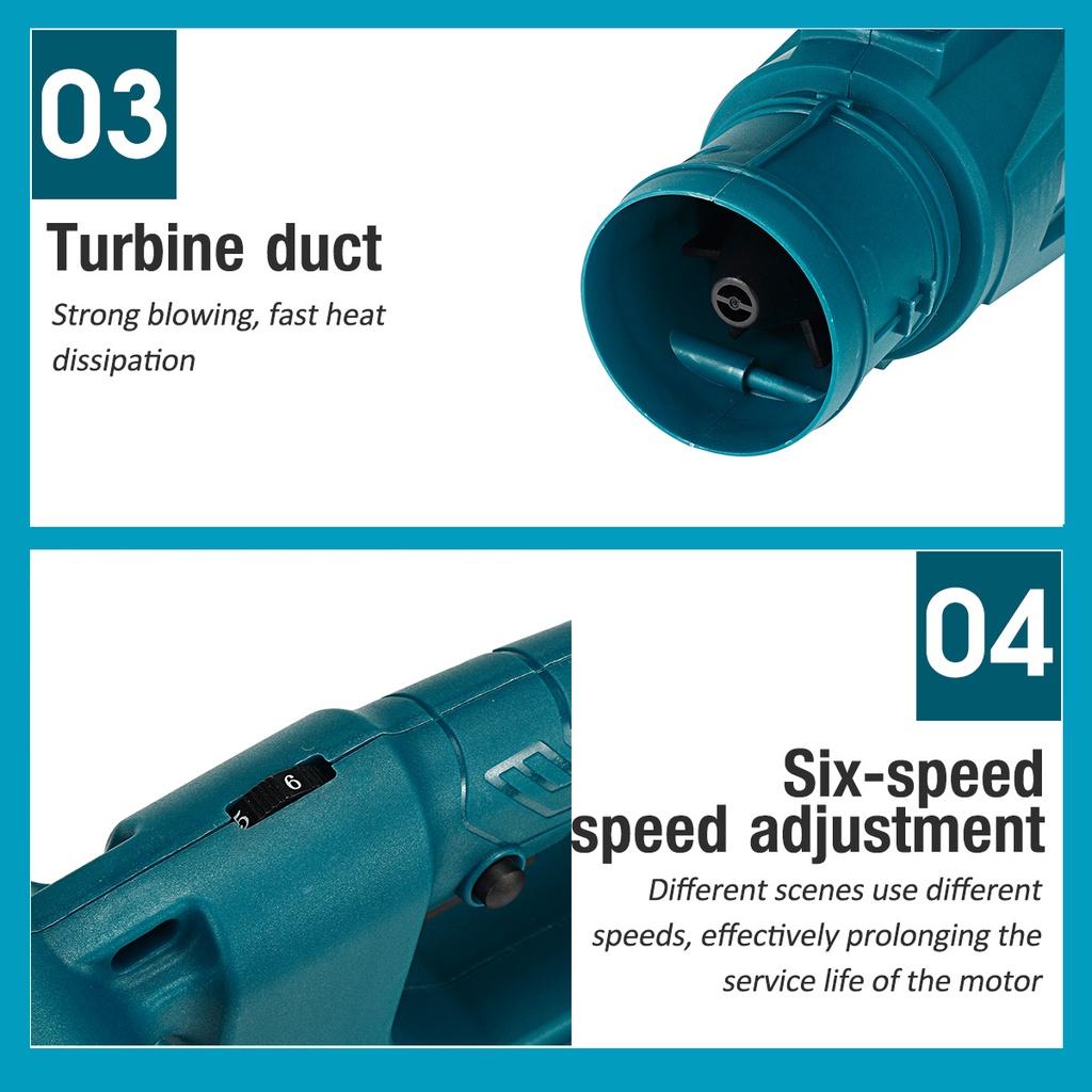 588Vf Cordless Electric Air Blower Handheld Leaf Blower Dust Collector Sweeper Garden Tools 30000RPM