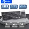 Wireless Keyboard Bluetooth 5.0 Keyboard 102 Keycaps USB C Rechargeable Keyboard for Android Ios Windows