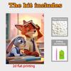 Disney Pearl Art Painting Zootopia Judy and Nick Handmade diy5D Pearl Gem Painting Pictures Crafts Special Shape Home Wall Decoration
