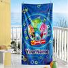 Fixies Customizable Name Beach Towel Quick-Dry Soft Microfiber Perfect for Traveling Yoga Camping and Swimming