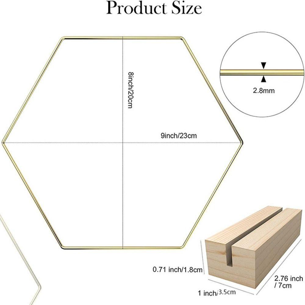 Metal Flower Garland DIY Table Decor Ring Fashion Card Holders  Wedding