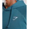 Gymshark Толстовка с капюшоном Crest Terrace Blue A2a4g Ub9v