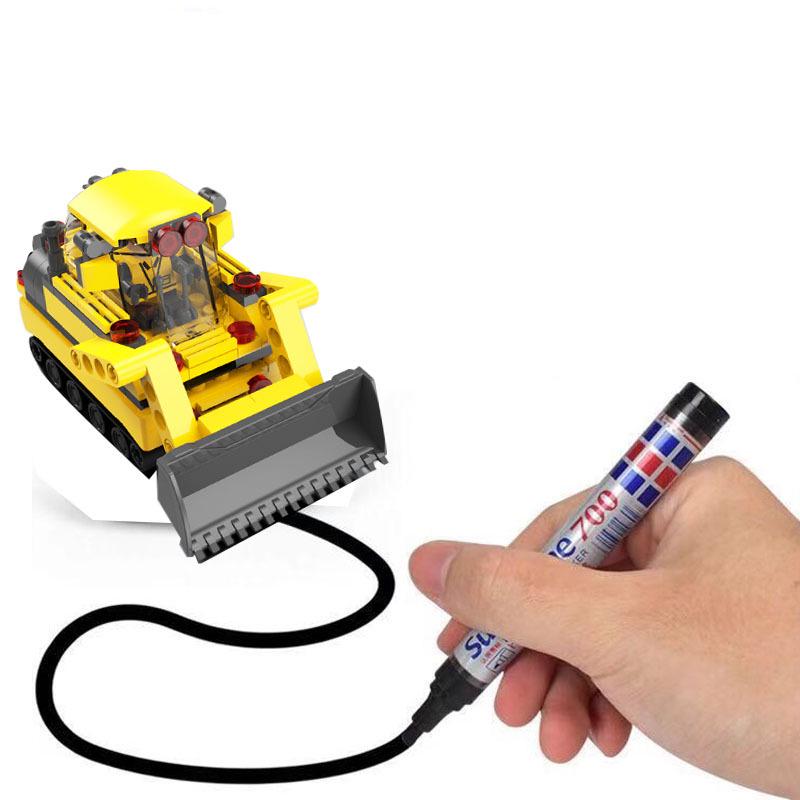 Line-Following Induction Car: Automatic Road Recognition & Marking Pen Toy for Kids