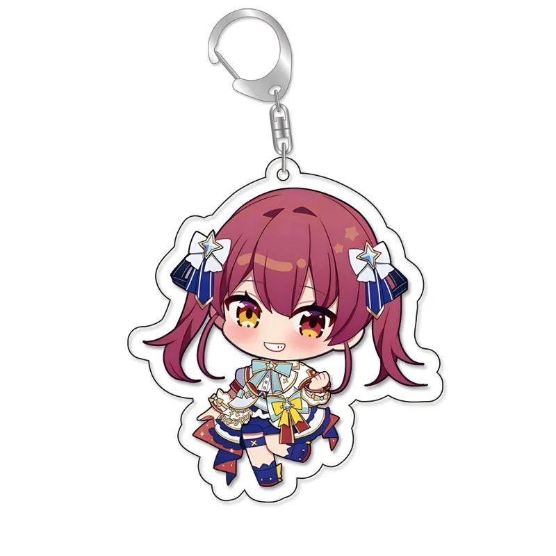 Lovelive Vtuber Накири Аямэ Сираками Фубуки Минато Аква Гавр Гура Милый Мультяшный Брелок Каваии Брелок Части для Сумки и Модный Подарок