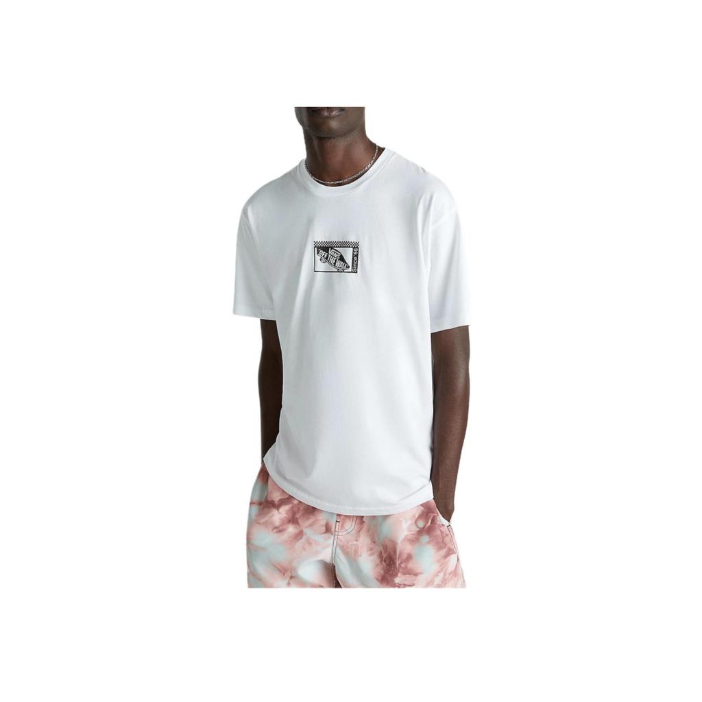 Vans Футболка с коротким рукавом и круглым вырезом с мультяшным принтом, мужские топы, белые VN000GQJWHT